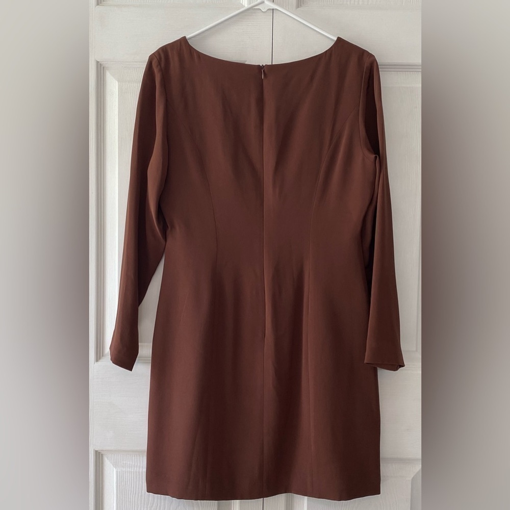 NWT Hugo 100% Silk Buscati Women’s Long Sleeve Dress Size 12 - Picture 8 of 9